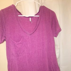 Z Supply Pocket Tee. Magenta. Women’s size Large